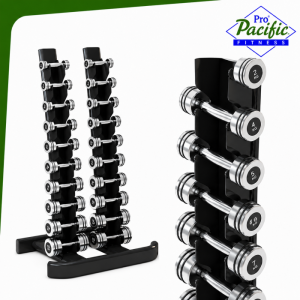  KROM KAPLAMA DUMBELL SET  RACK 1-10KG